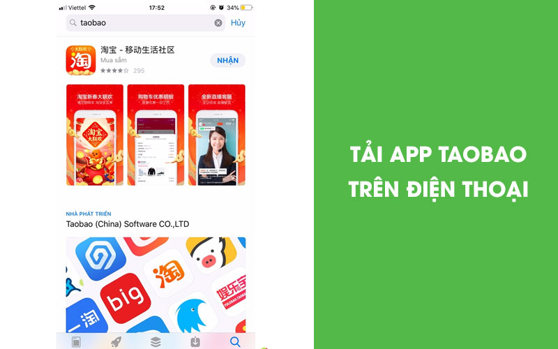 Cách đặt hàng ở Taobao trên app điện thoại