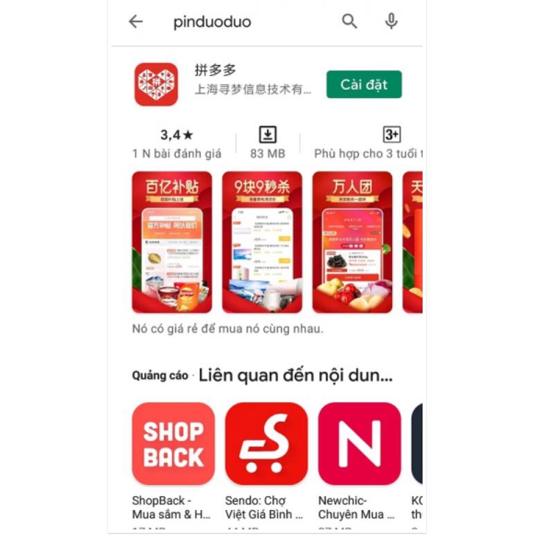 Tải Pinduoduo app